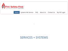 Tablet Screenshot of firesafetyfirst.com